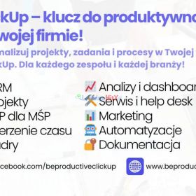 ClickUp dla firm - lepsze zarządzanie z BeProductive.pl